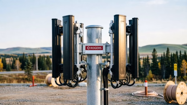 Rogers highlights reliability as key differentiator in Canadian 5G+ network strategy | Smart Tech, Sharp Takes - CRYOVEX.com Smartphone displaying 5g+ signal indicator against a blurred urban background