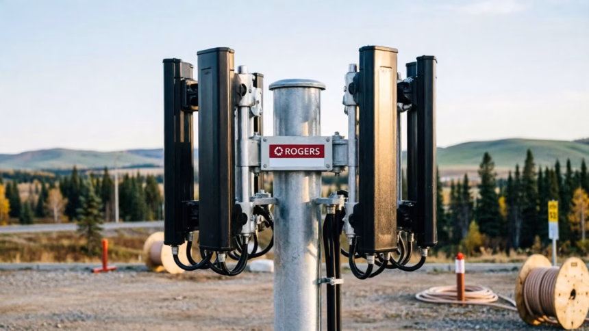 Rogers highlights reliability as key differentiator in Canadian 5G+ network strategy | Smart Tech, Sharp Takes - CRYOVEX.com Smartphone displaying 5g+ signal indicator against a blurred urban background