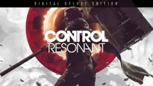Promotional artwork for the video game control resonant displayed alongside the gog logo.