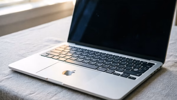 Apple’s October 27 Event: Touchscreen MacBooks and M6 Chips Confirmed by Gurman | Smart Tech, Sharp Takes - CRYOVEX.com Conceptual rendering of a laptop with a reflective screen surface