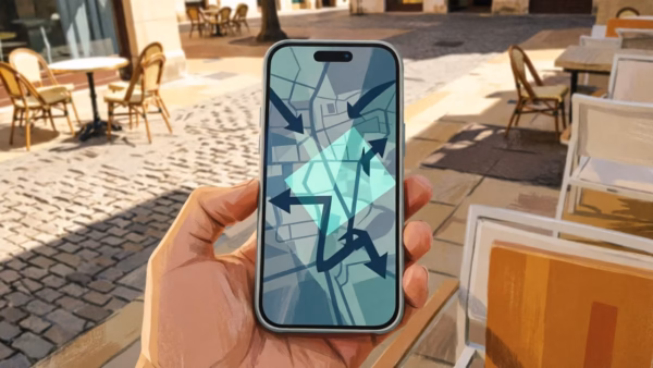 Decoding Google Maps: What the Purple Icons Actually Represent | Smart Tech, Sharp Takes - CRYOVEX.com Close-up view of a smartphone screen displaying the google maps interface with several purple location pins visible among other colored markers