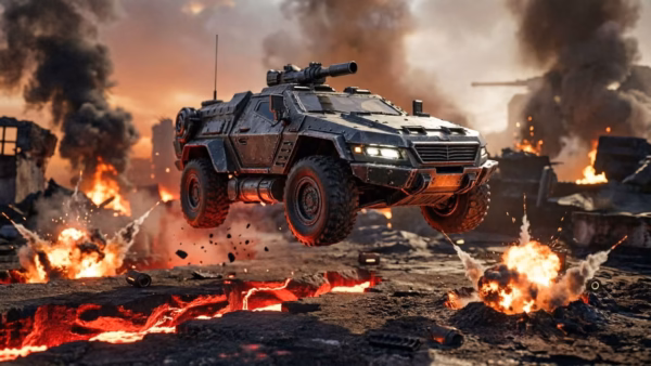 Concept art depicting marcus fenix and dominic santiago facing the locust horde in a gritty battlefield setting
