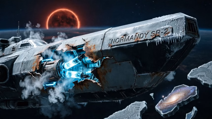 Mass Effect Trailer Leaks Following BioWare Shutdown | Smart Tech, Sharp Takes - CRYOVEX.com Concept art from the cancelled mass effect game showing a futuristic spaceship in deep space