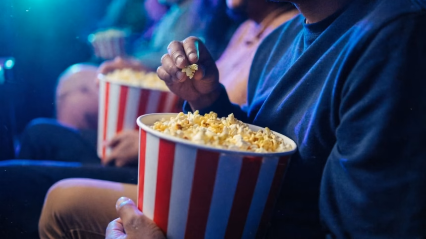 Plex interface showing movie details with fandango ticket purchasing option