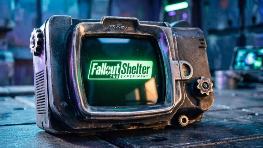 Prime Video Sets January 2027 Premiere for Fallout Reality Competition | Smart Tech, Sharp Takes - CRYOVEX.com Promotional graphic for prime video's fallout shelter: the experiment reality competition series.