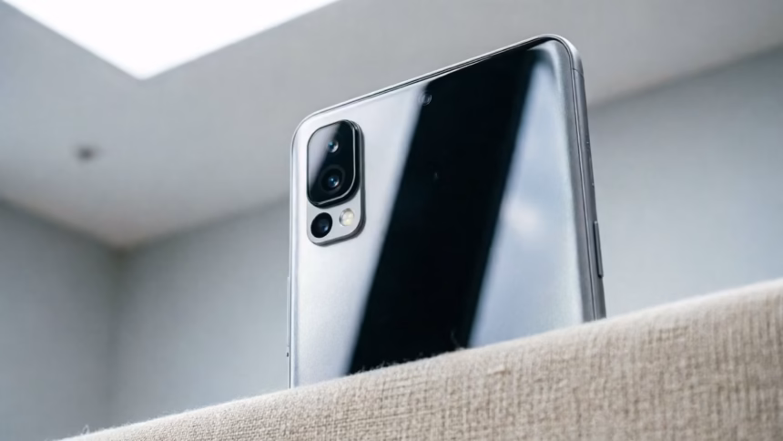 Silhouette teaser image of the upcoming redmi k100 smartphone in green
