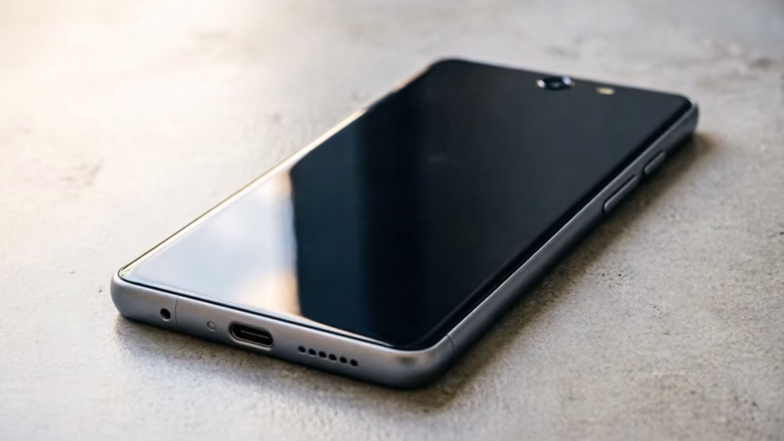 Samsung Galaxy S27 Ultra Screen Design Stays Virtually Unchanged | Smart Tech, Sharp Takes - CRYOVEX.com Conceptual rendering of a smartphone with a flat edge design and small punch-hole camera