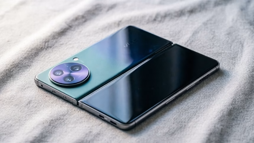 Teaser image of the vivo x fold6 in nebula teal color