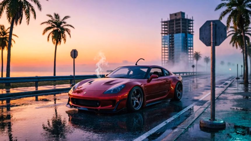 Xbox Clarifies GTA VI Streaming: No PC Cloud Access at Launch | Smart Tech, Sharp Takes - CRYOVEX.com Xbox controller next to a pc monitor displaying grand theft auto vi promotional art