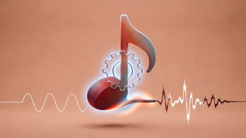 YouTube Music Introduces AI Labels for Tracks with Generative Components | Smart Tech, Sharp Takes - CRYOVEX.com Screenshot of youtube music player showing an ai label badge below a track title