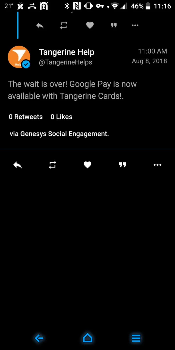 Tangerine google pay canada martin guay ottawa android
