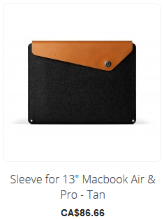 Sleeve For 13Inch Macbook Air &Amp; Pro - Tan