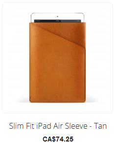 Slim Fit Ipad Air Sleeve - Tan